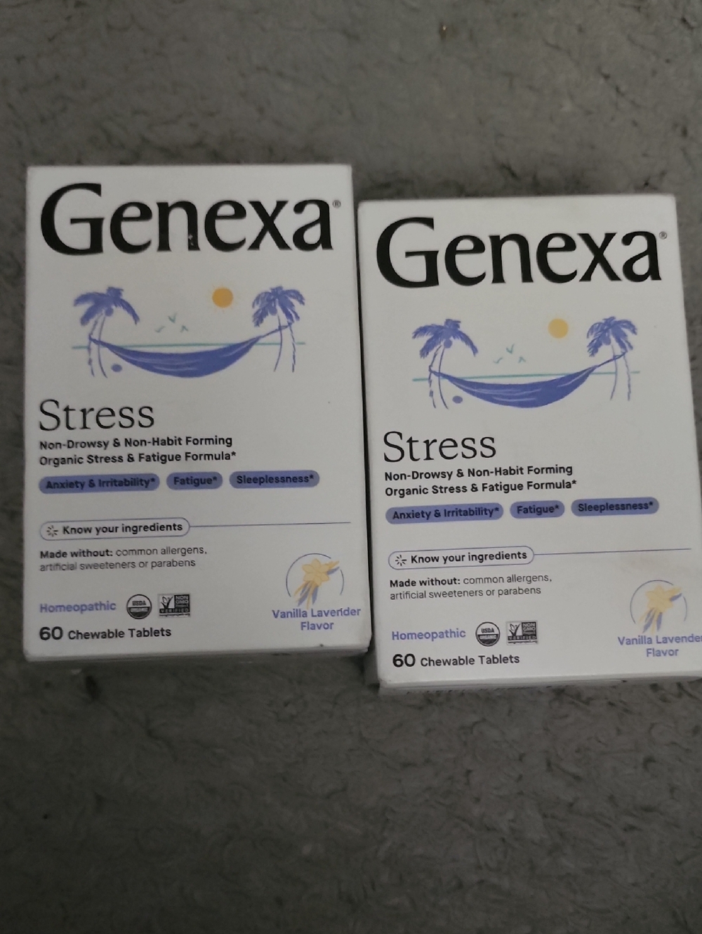 Stress Chewable Tablets - Vanilla Lavender (60 ct)